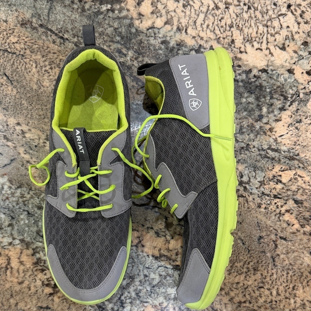 Ariat Charcoal and Lime Athletic Shoes